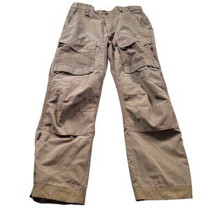 TruSpec Tactical Pants Mens 34x30 Brown Workwear Cargo Ripstop Stretch NRA